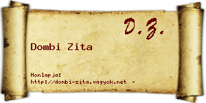 Dombi Zita névjegykártya